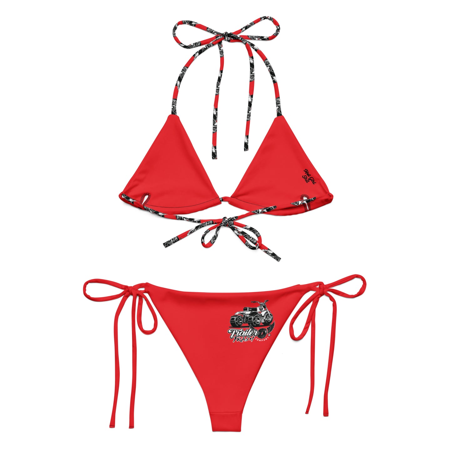 ATC 70 String Bikini - Red, Black and White