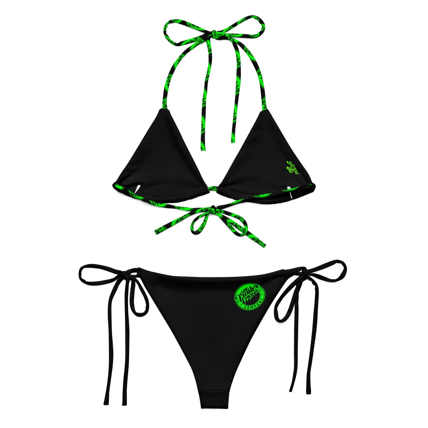 Trailer Trash Company String Bikini - Electric Green
