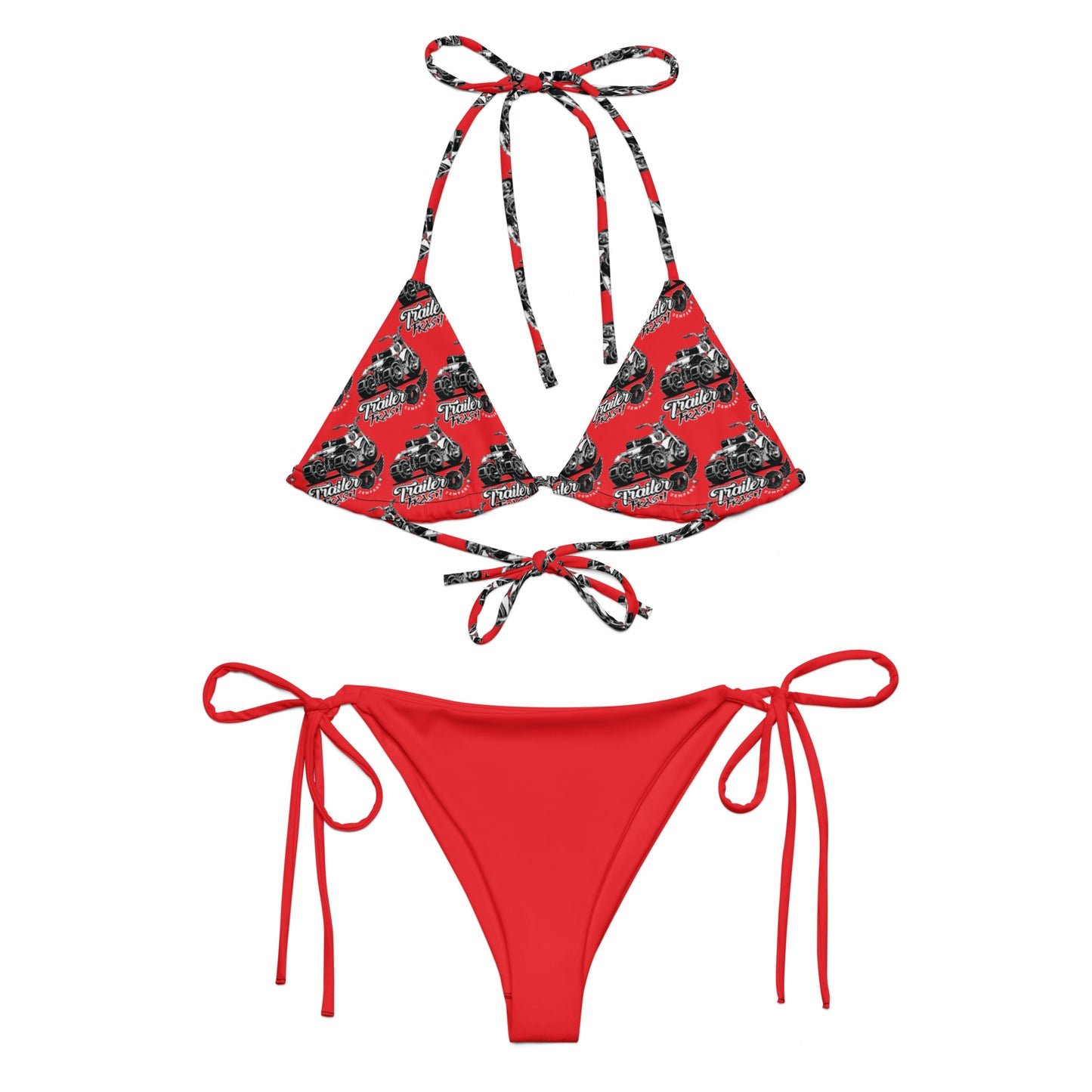 ATC 70 String Bikini - Red, Black and White