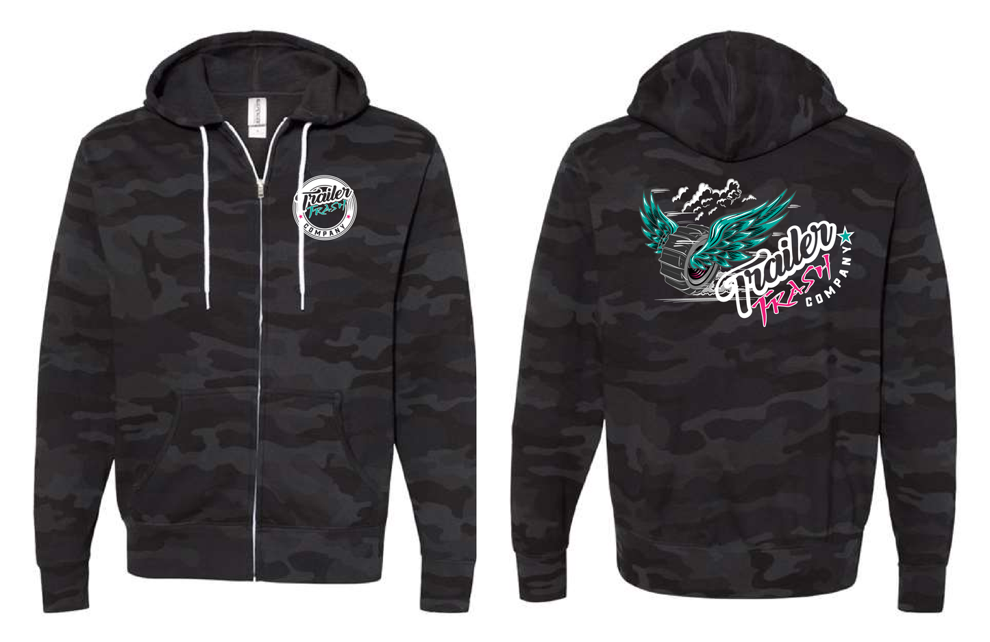 Paddle Tire Zip Up Hoodie