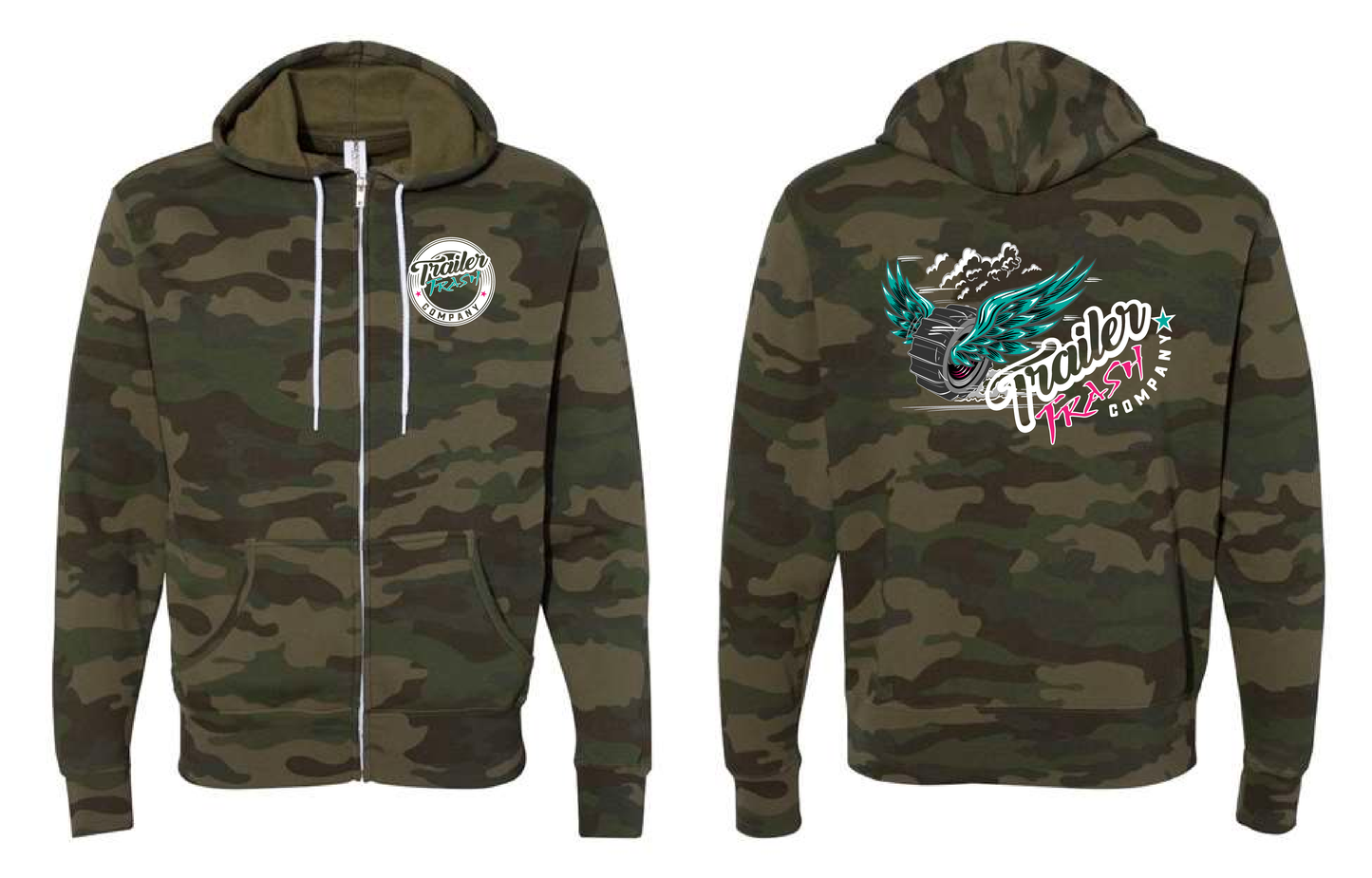 Paddle Tire Zip Up Hoodie