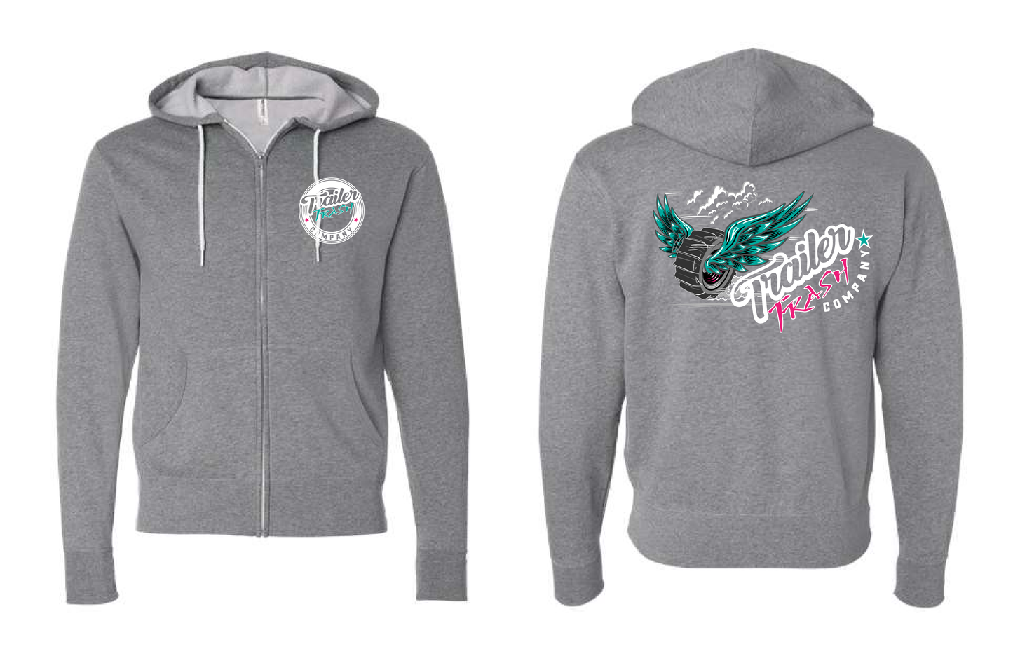 Paddle Tire Zip Up Hoodie