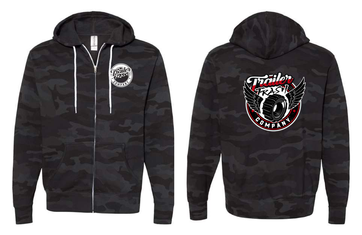 OG Paddle Tire Zip Up Hoodie