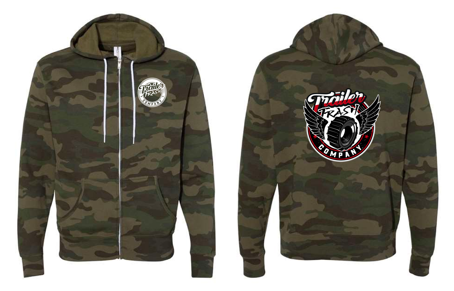 OG Paddle Tire Zip Up Hoodie