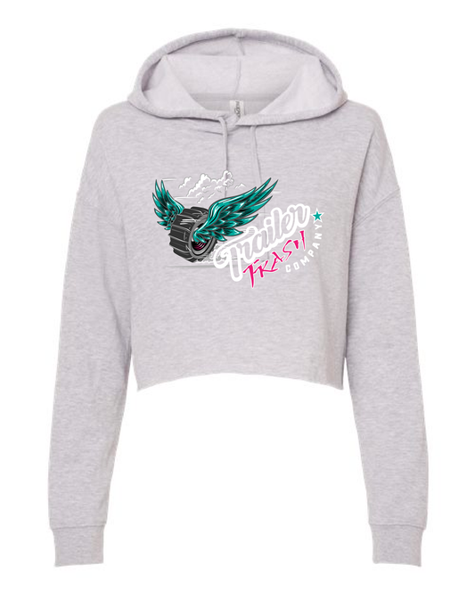 Paddle Tire Women's Crop Hoodie