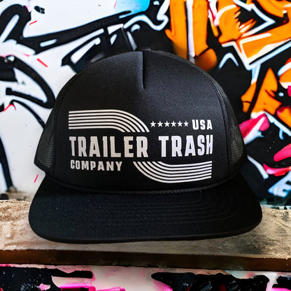 Foam Trucker Hat - Retro Trail Trash Company Logo