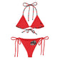ATC 70 String Bikini - Red, Black and White