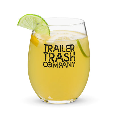 trailer trash wine glass