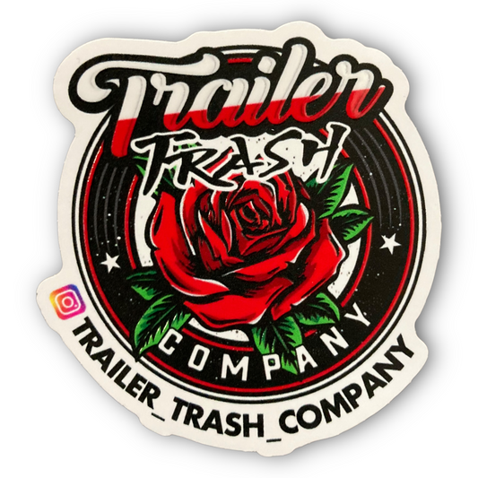 Trailer Trash Company Rose Sticker